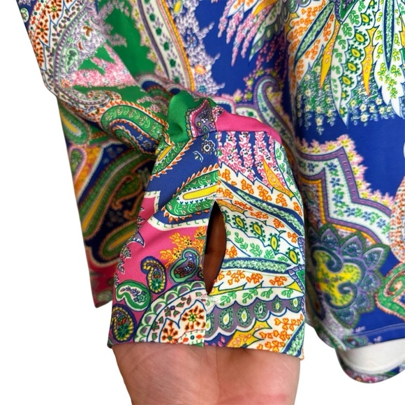 Ralph Lauren RLX Paisley Golf Performance Quarter-Zip Size L - Picture 3 of 8